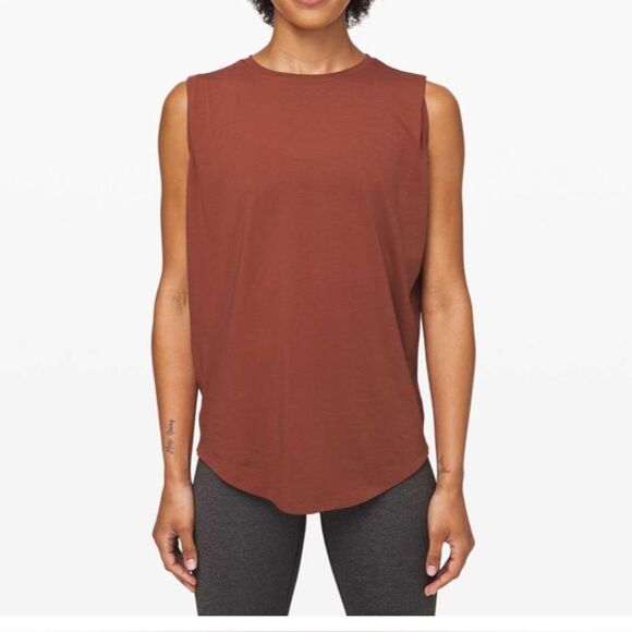 Rustic Clay Lululemon Brunswick Muscle Tank - Picture 1 of 7